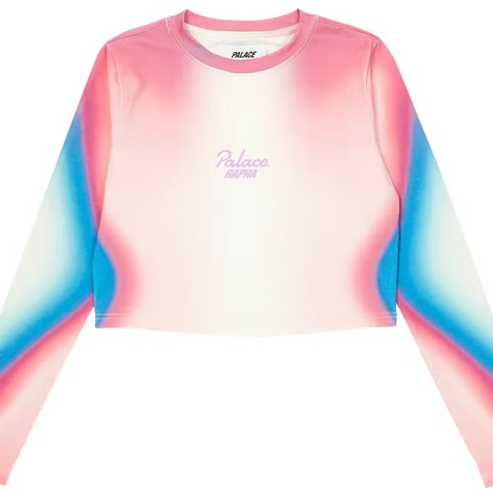 PALACE RAPHA EF EDUCATION FIRST WOMEN'S CROPPED T-SHIRT PINK - Large